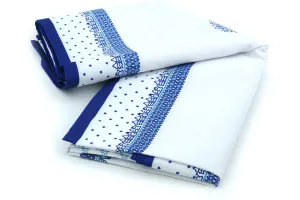 102" Stain Resistant Tablecloth 61" x 102" (155 x 260 cm) - Blue Winter