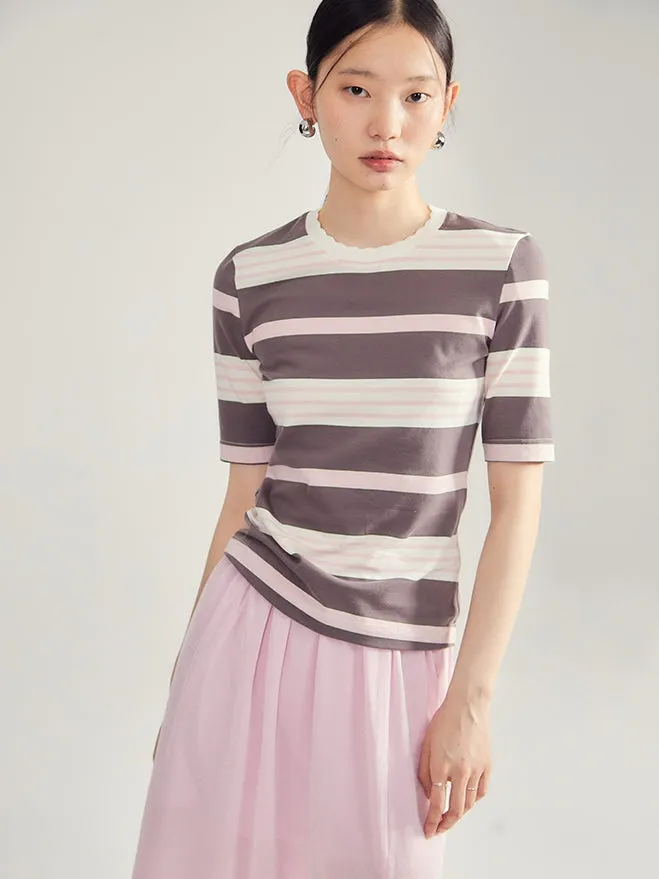 2type Border Casual Retro Cutsew