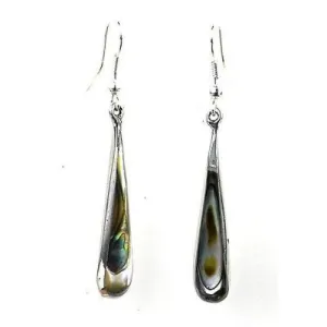 Abalone Long Teardrop Earrings Artisana