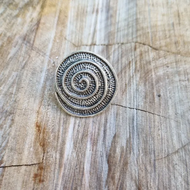 Anatolian Boho Silver Swirl Ring