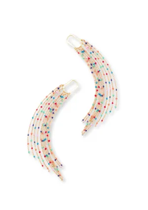 Artisan Multi Color Beaded Earrings