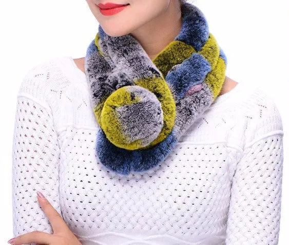 Autumn / Winter Rabbit Fur Women's Warm & Soft Scarf
