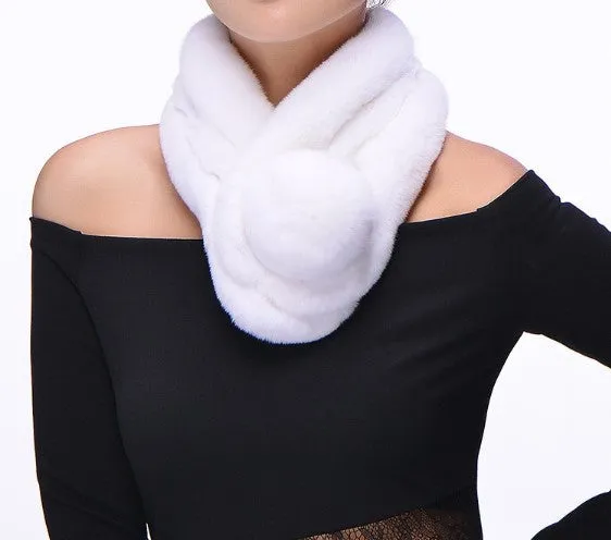 Autumn / Winter Rabbit Fur Women's Warm & Soft Scarf