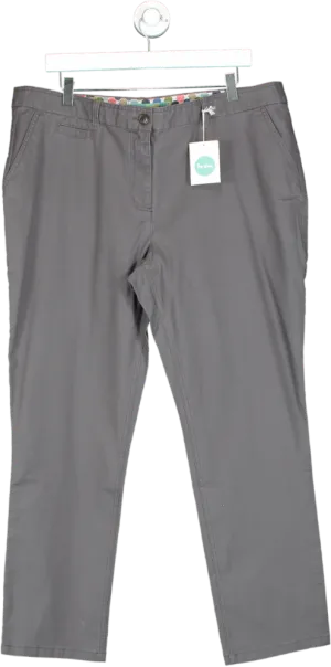 Boden Grey Ankle Skimmer Chino Trousers UK 18