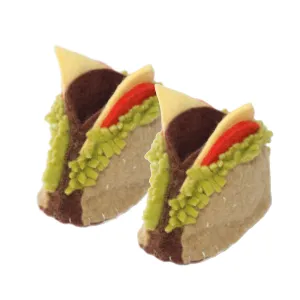 Cheeseburger Zooties Baby Booties Silk Road Bazaar