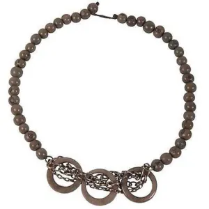 Circle Chain Choker in Gray Faire Collection