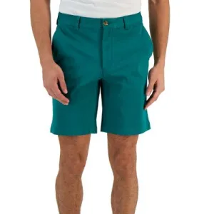 Club Room Men's Regular Fit 9 4 Way Stretch Shorts Size 40 Green Shady Glade