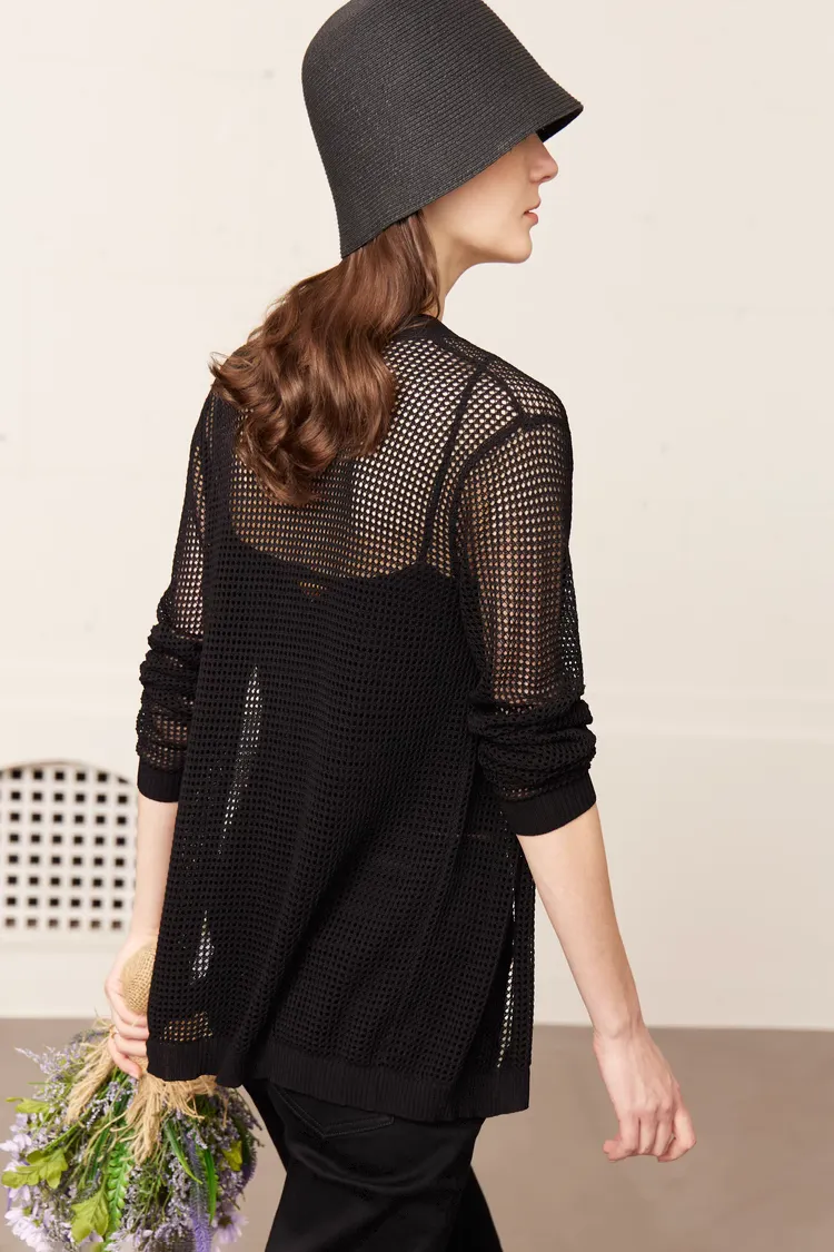 Crochet Long Sleeve Top