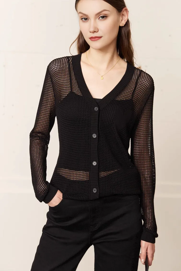 Crochet Long Sleeve Top