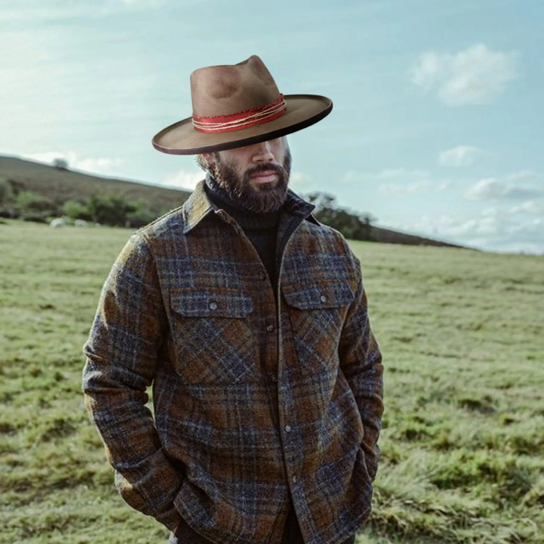 Distressed Wool Fedora-Urban Style