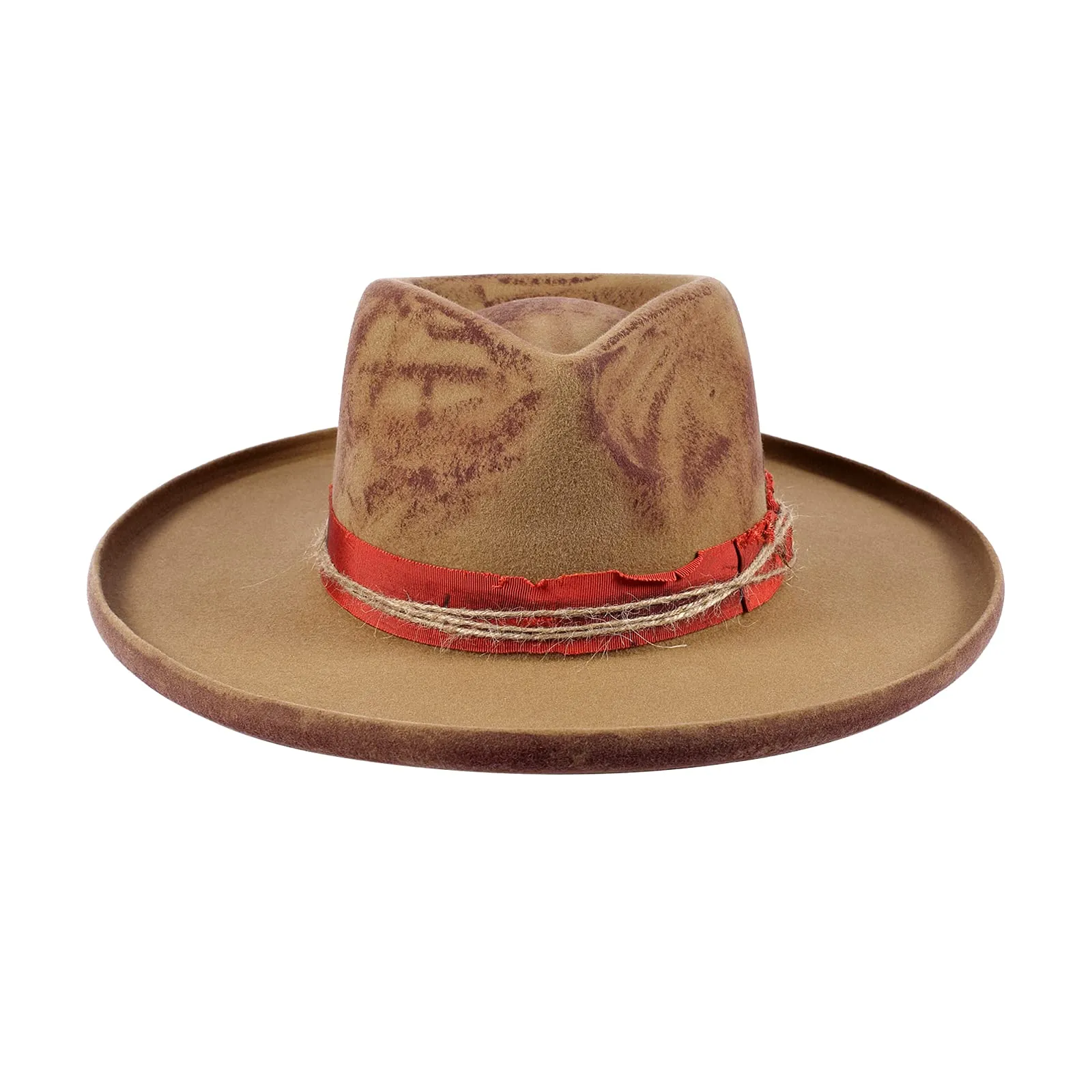 Distressed Wool Fedora-Urban Style
