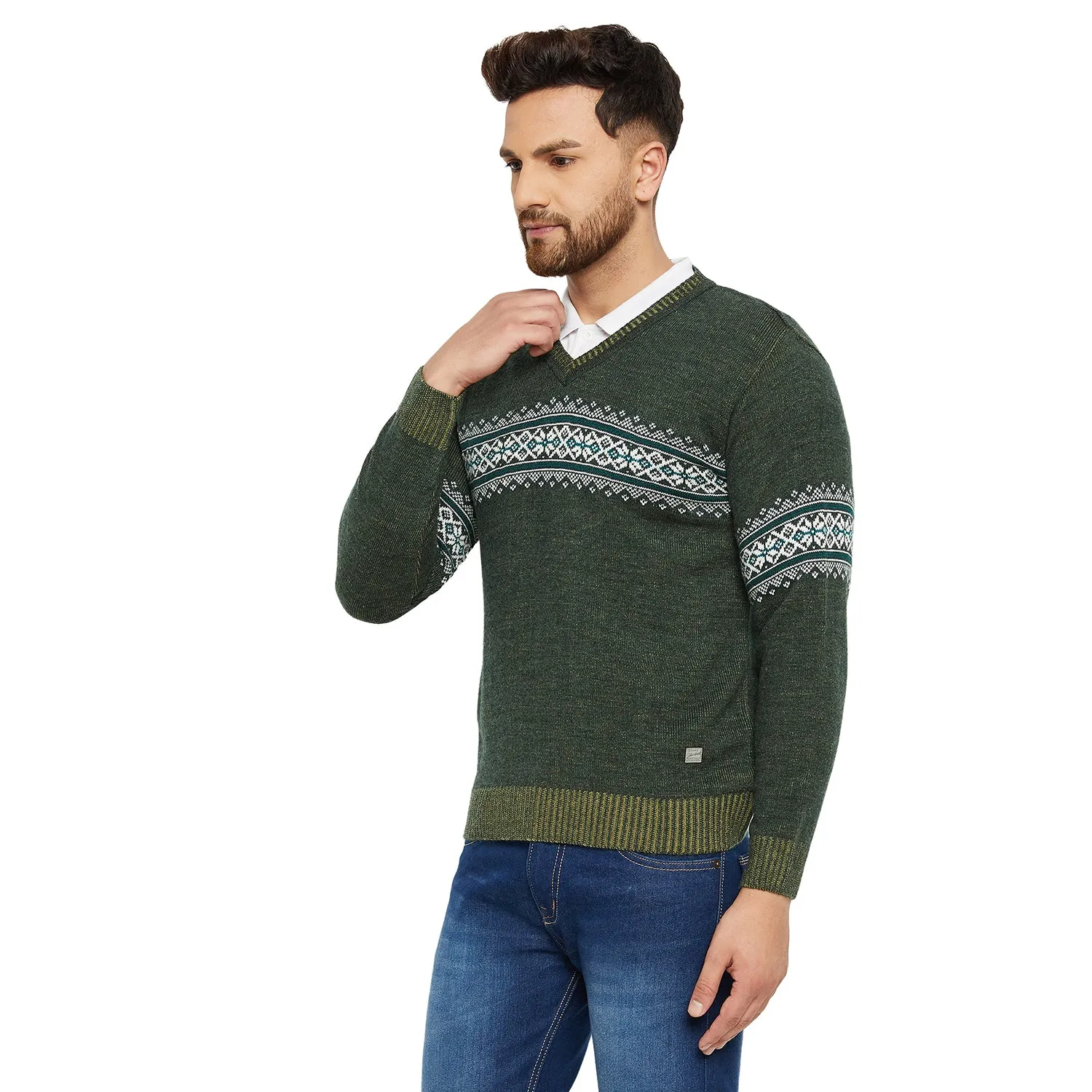Duke Stardust Men V Neck Sweater (SDS716)