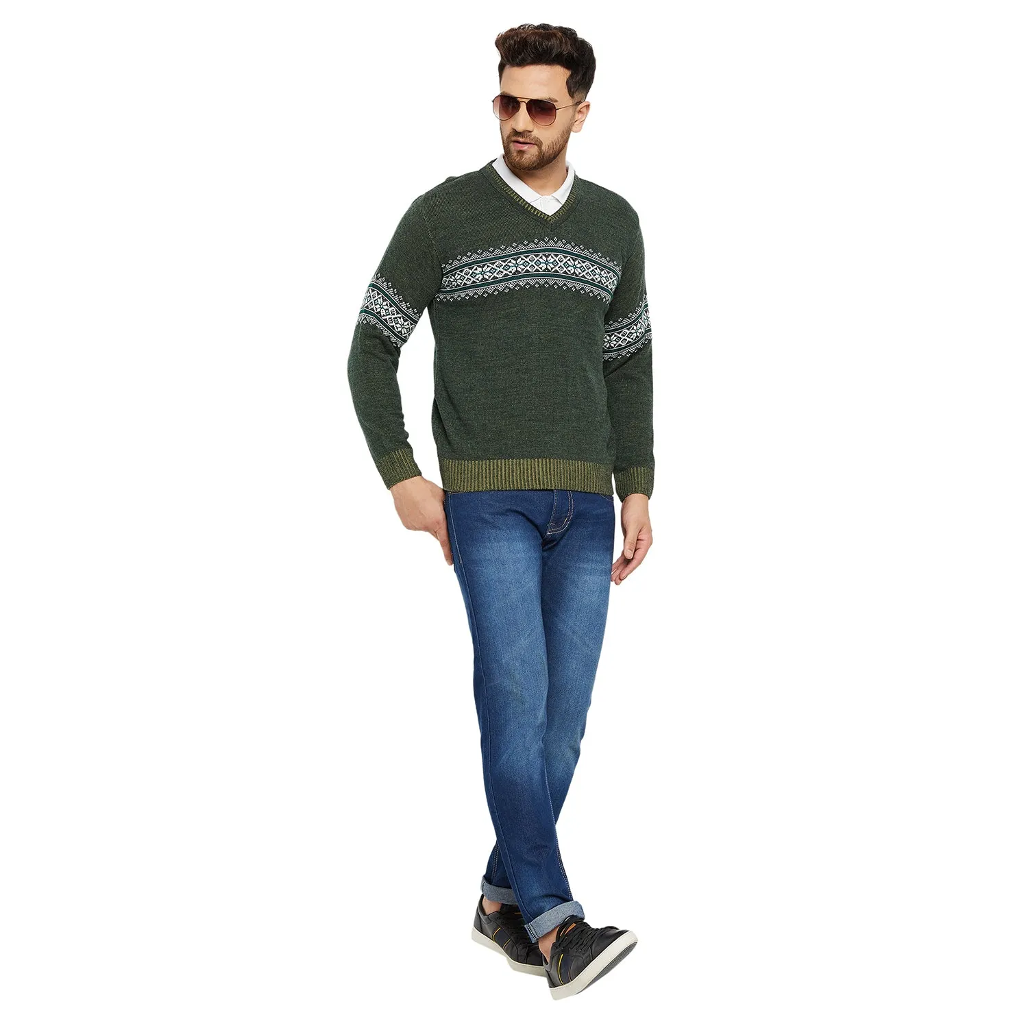 Duke Stardust Men V Neck Sweater (SDS716)