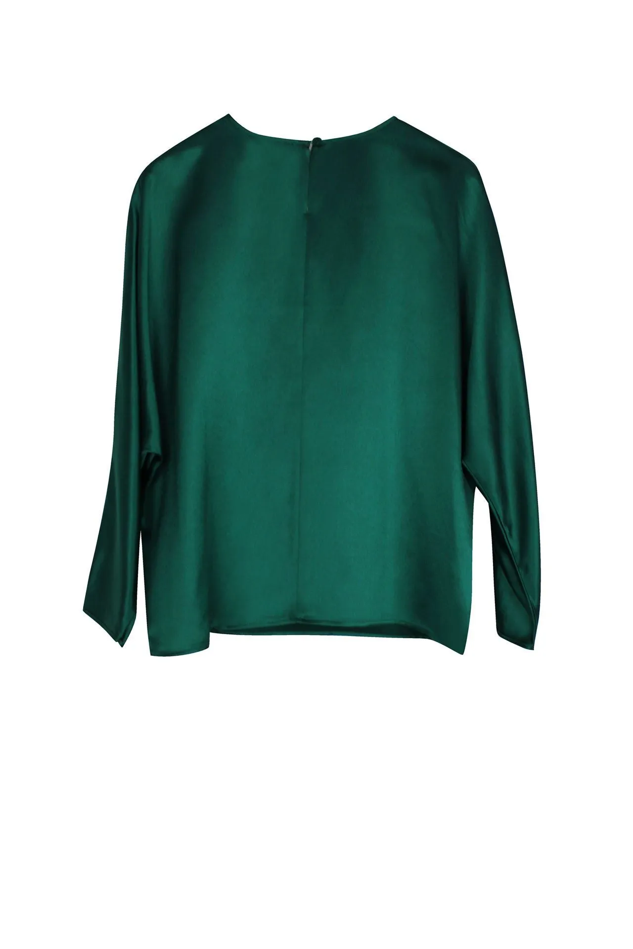 Emerald Green Satin Top