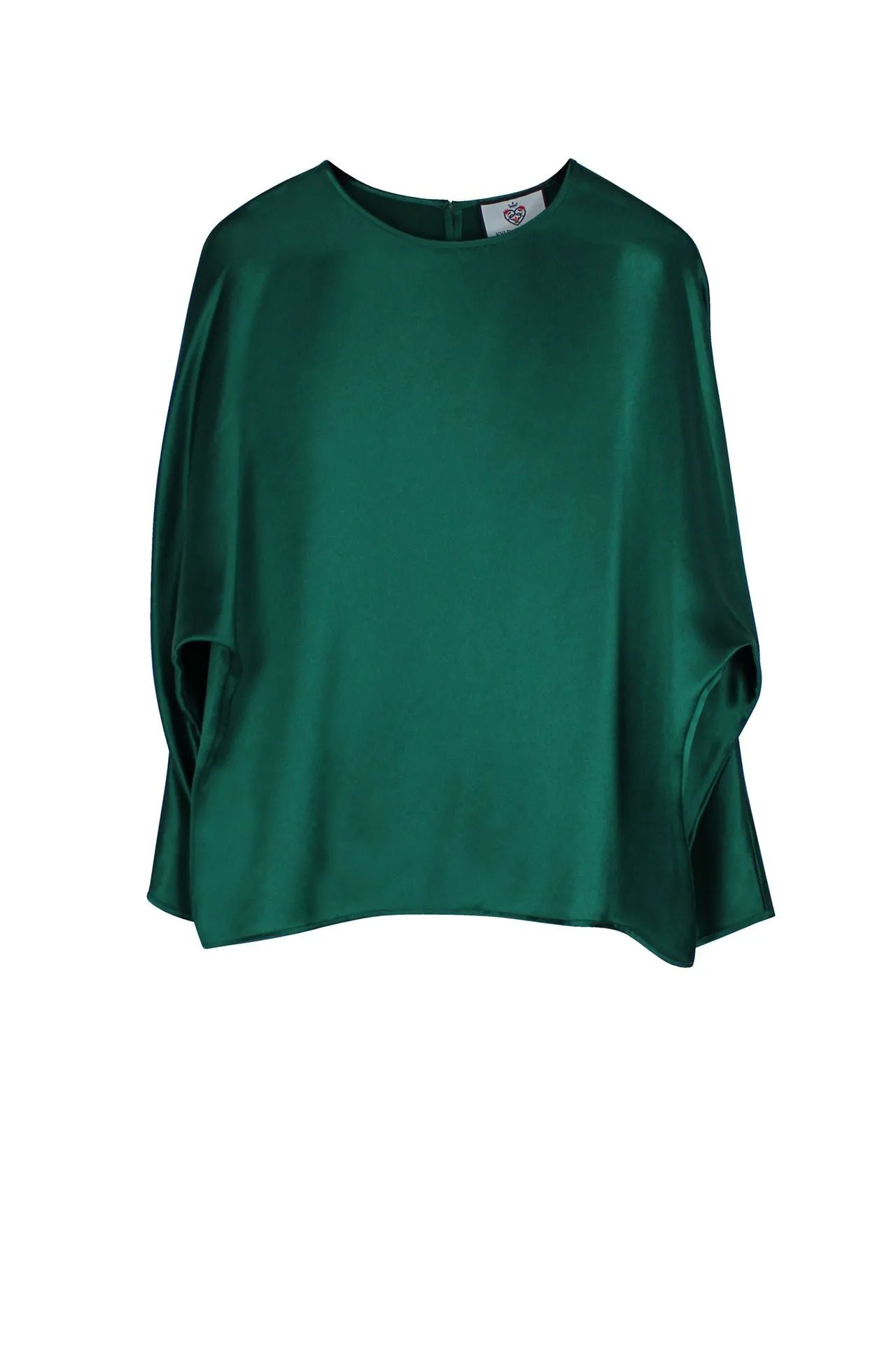Emerald Green Satin Top
