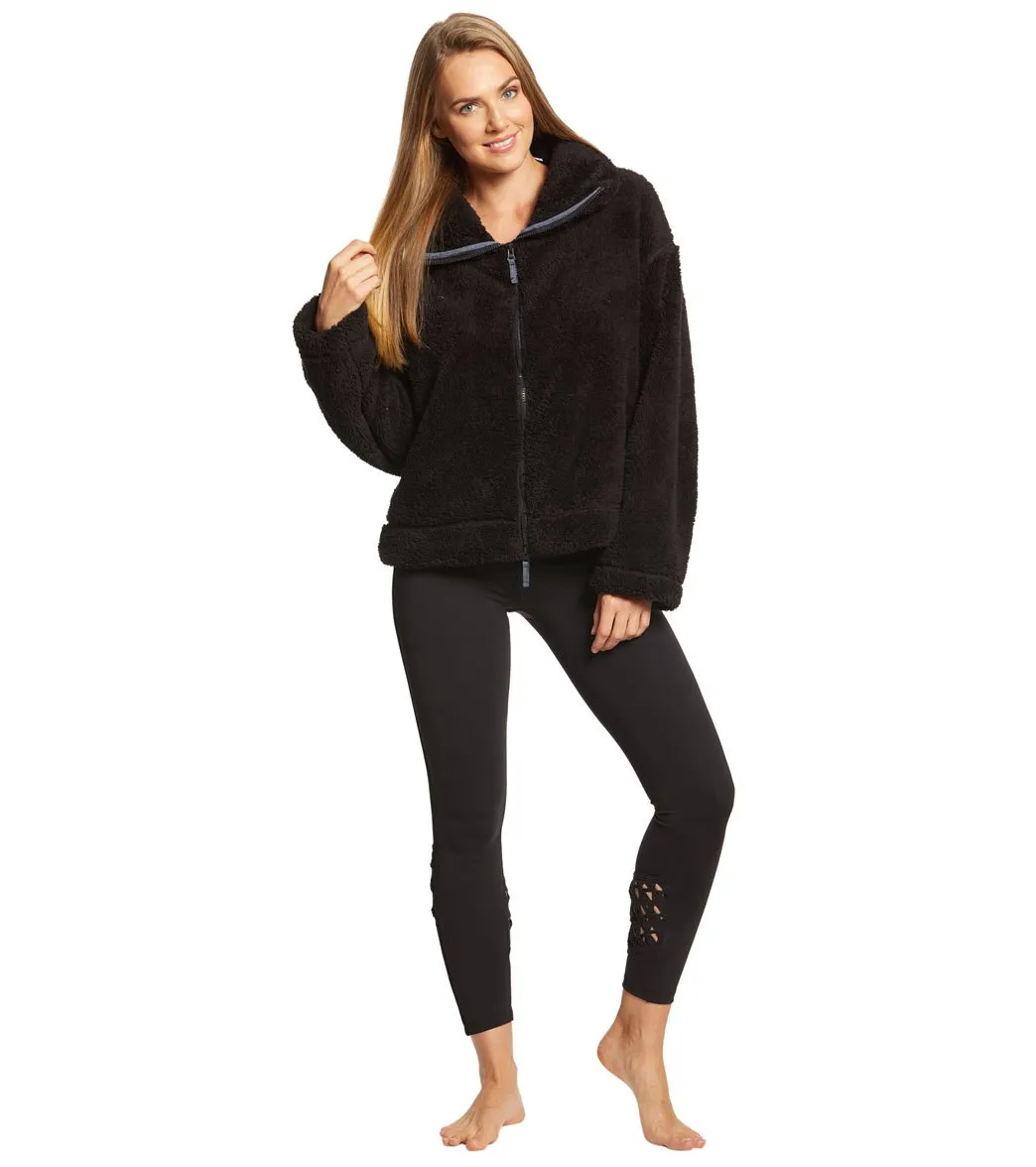 Free People Movement Dazed Hi Neck Zip Sherpa