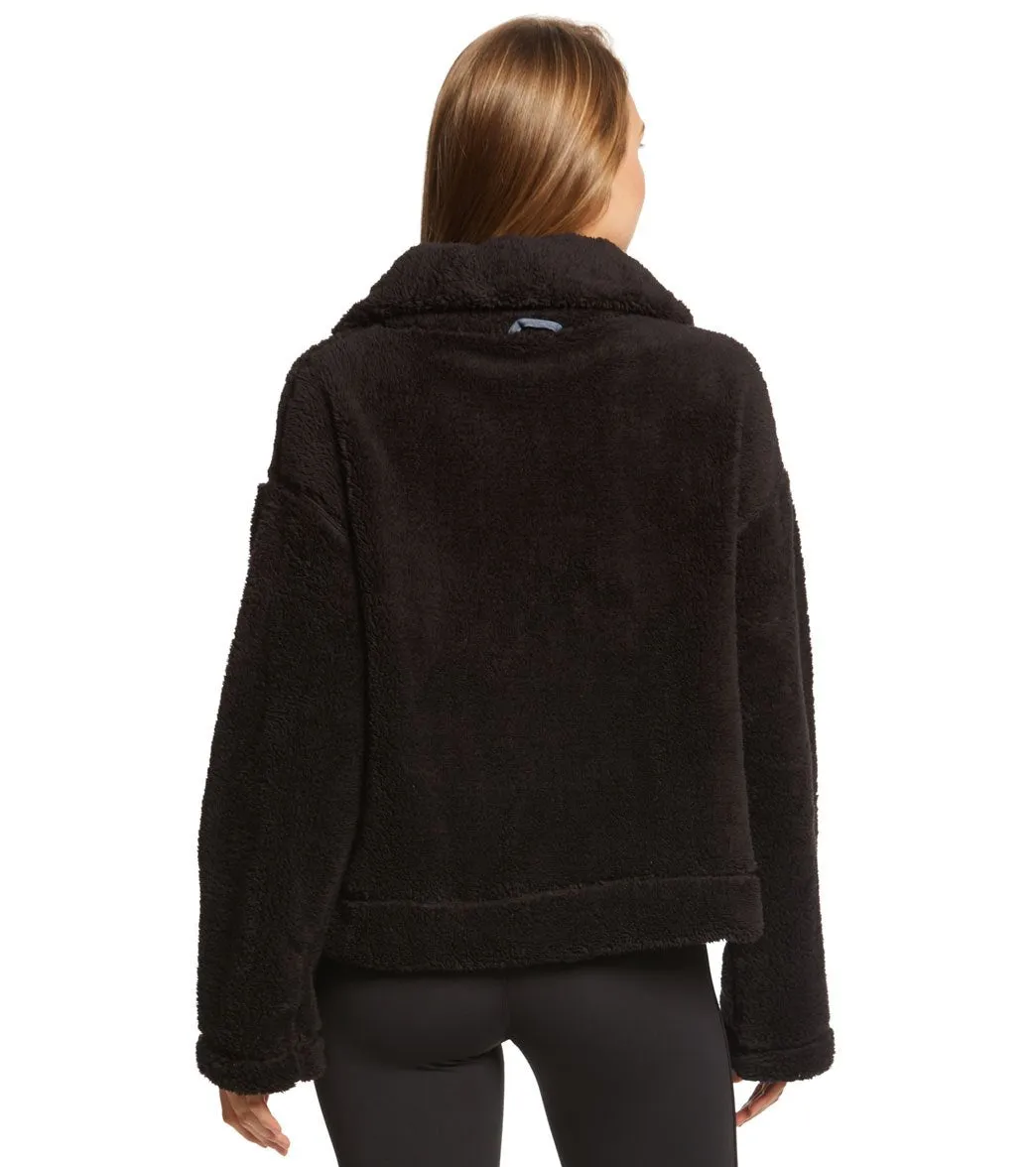 Free People Movement Dazed Hi Neck Zip Sherpa
