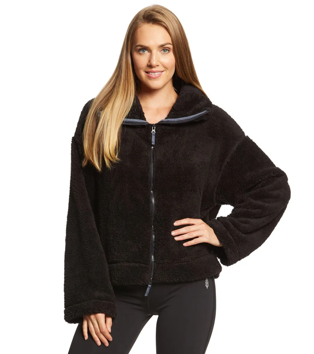 Free People Movement Dazed Hi Neck Zip Sherpa