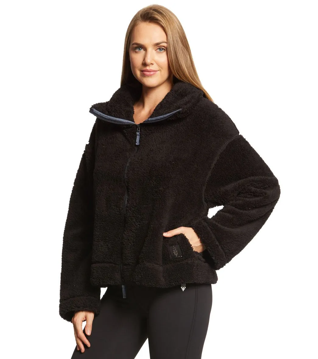 Free People Movement Dazed Hi Neck Zip Sherpa