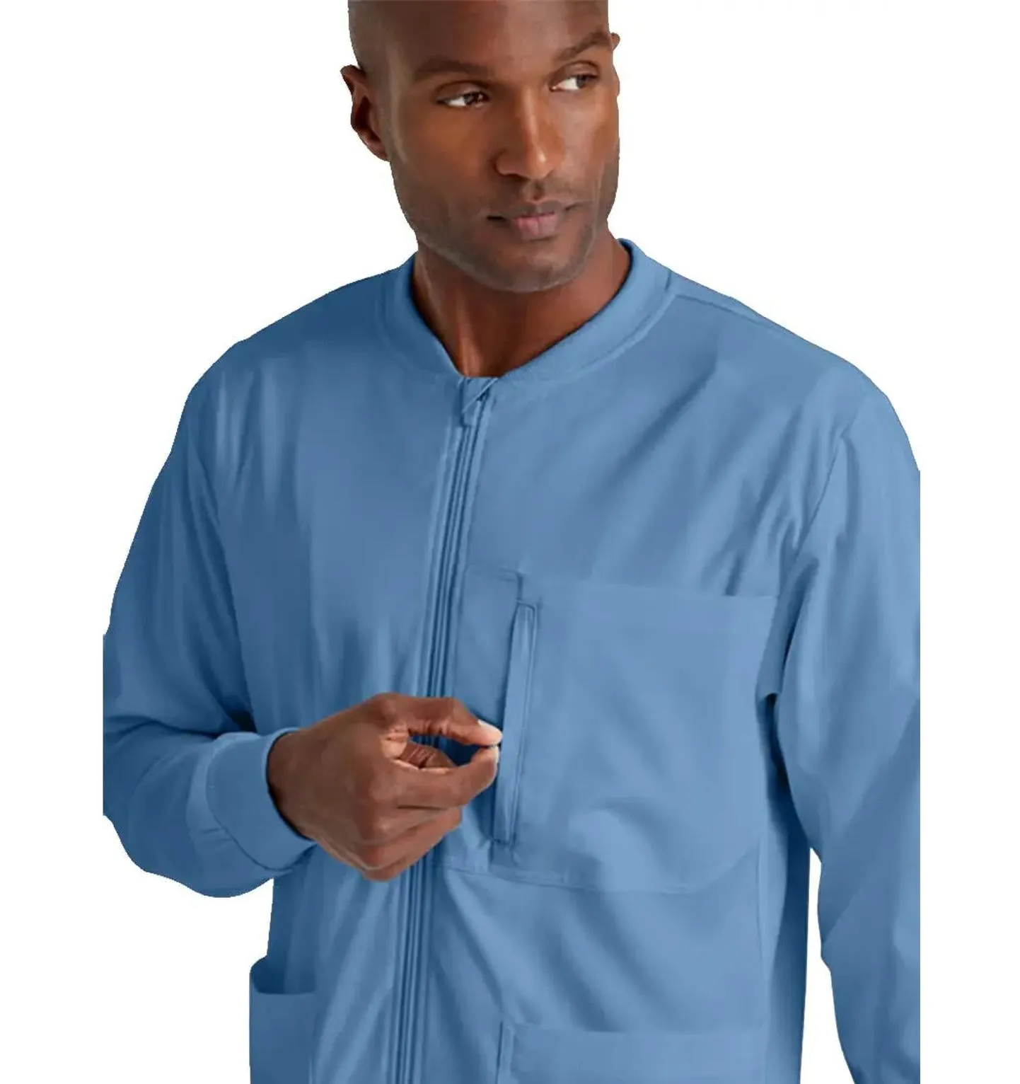 Grey's Anatomy Stretch™ by Barco React 5-Pocket Crewneck Warmup Scrub Jacket Tall