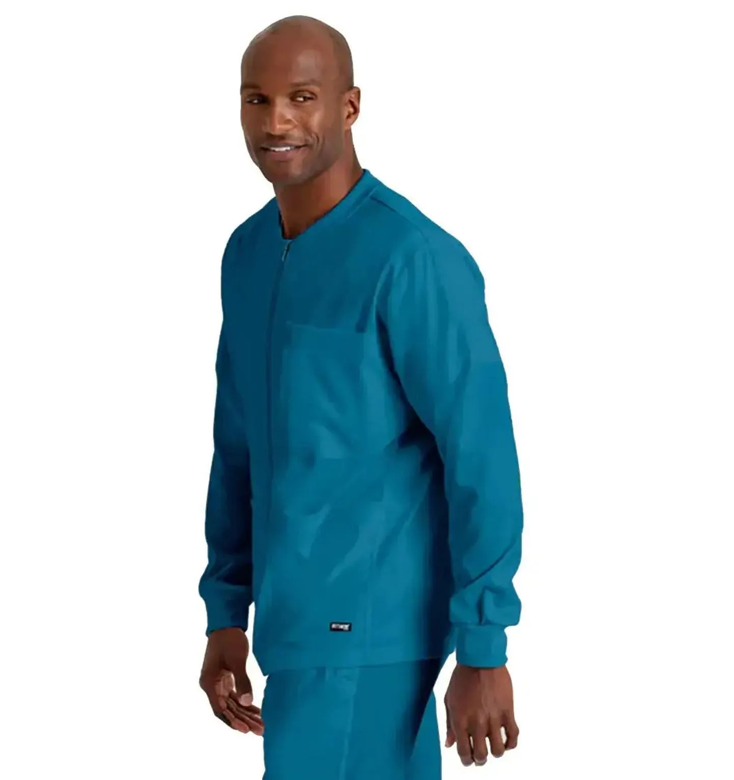 Grey's Anatomy Stretch™ by Barco React 5-Pocket Crewneck Warmup Scrub Jacket Tall