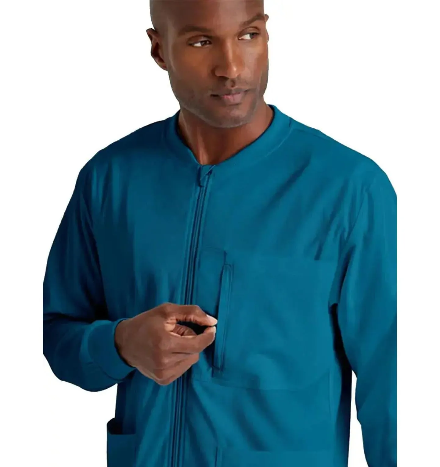 Grey's Anatomy Stretch™ by Barco React 5-Pocket Crewneck Warmup Scrub Jacket Tall