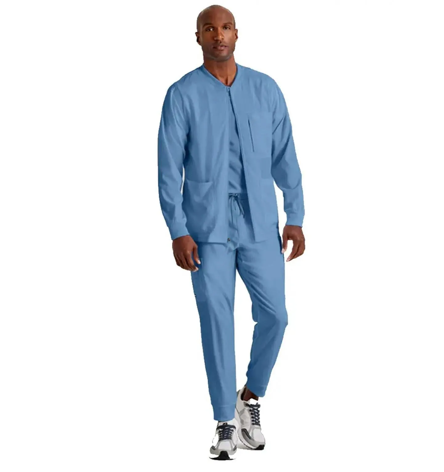 Grey's Anatomy Stretch™ by Barco React 5-Pocket Crewneck Warmup Scrub Jacket Tall