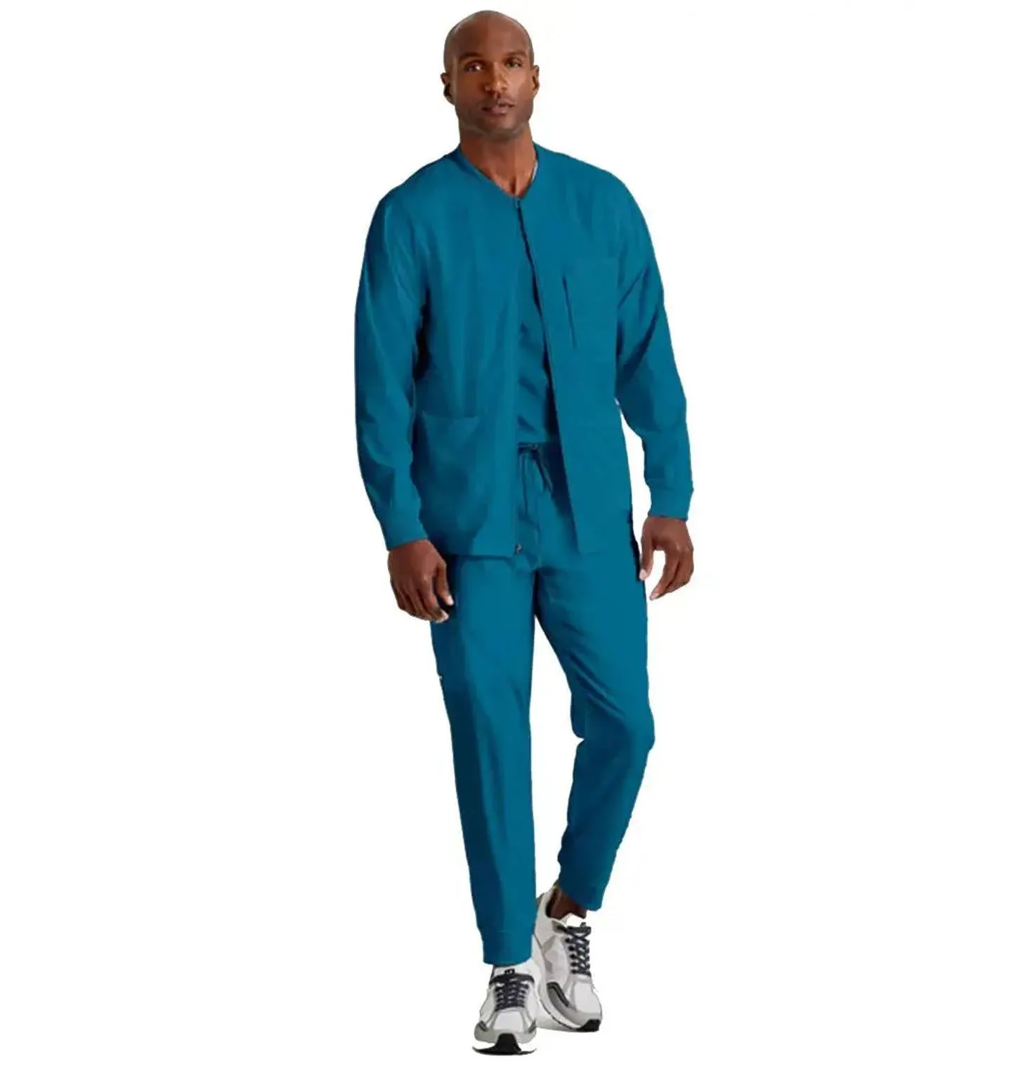 Grey's Anatomy Stretch™ by Barco React 5-Pocket Crewneck Warmup Scrub Jacket Tall