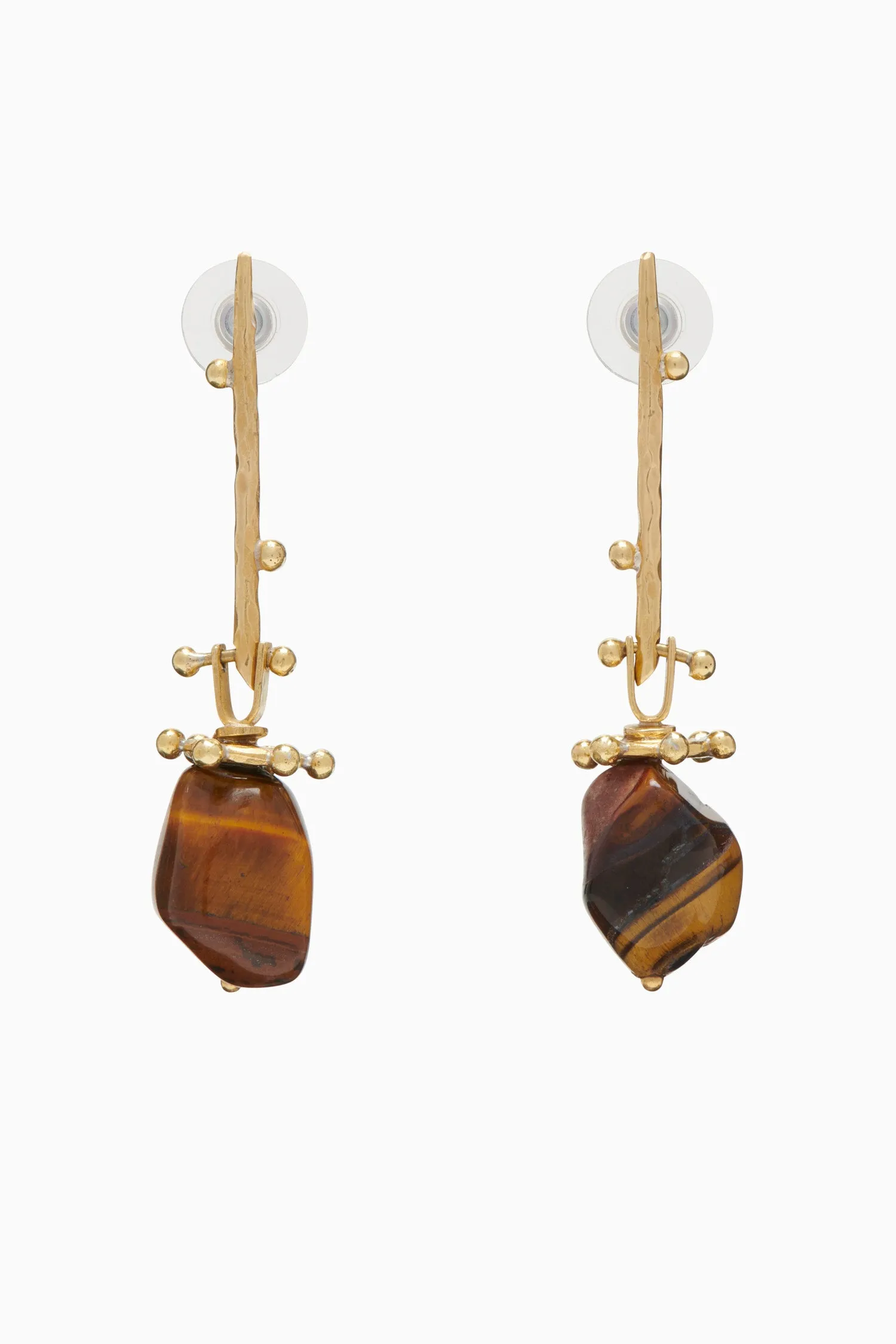 Halia Earring - Tiger's Eye