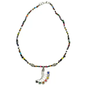 Handcrafted Copper, Brass, and Agate Necklace Zakali Creations