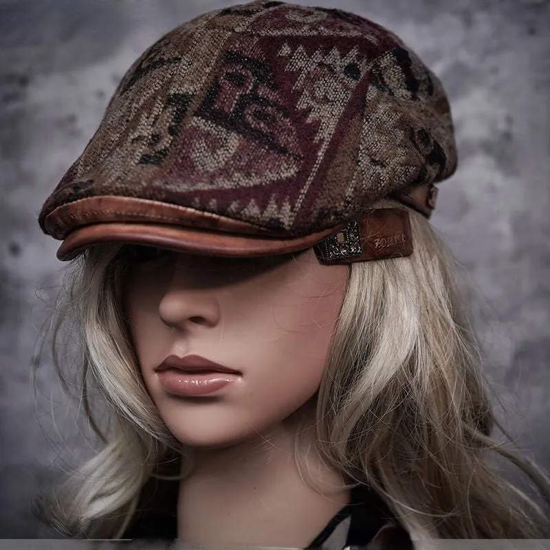 Handmade Bohemia Style Flat Cap