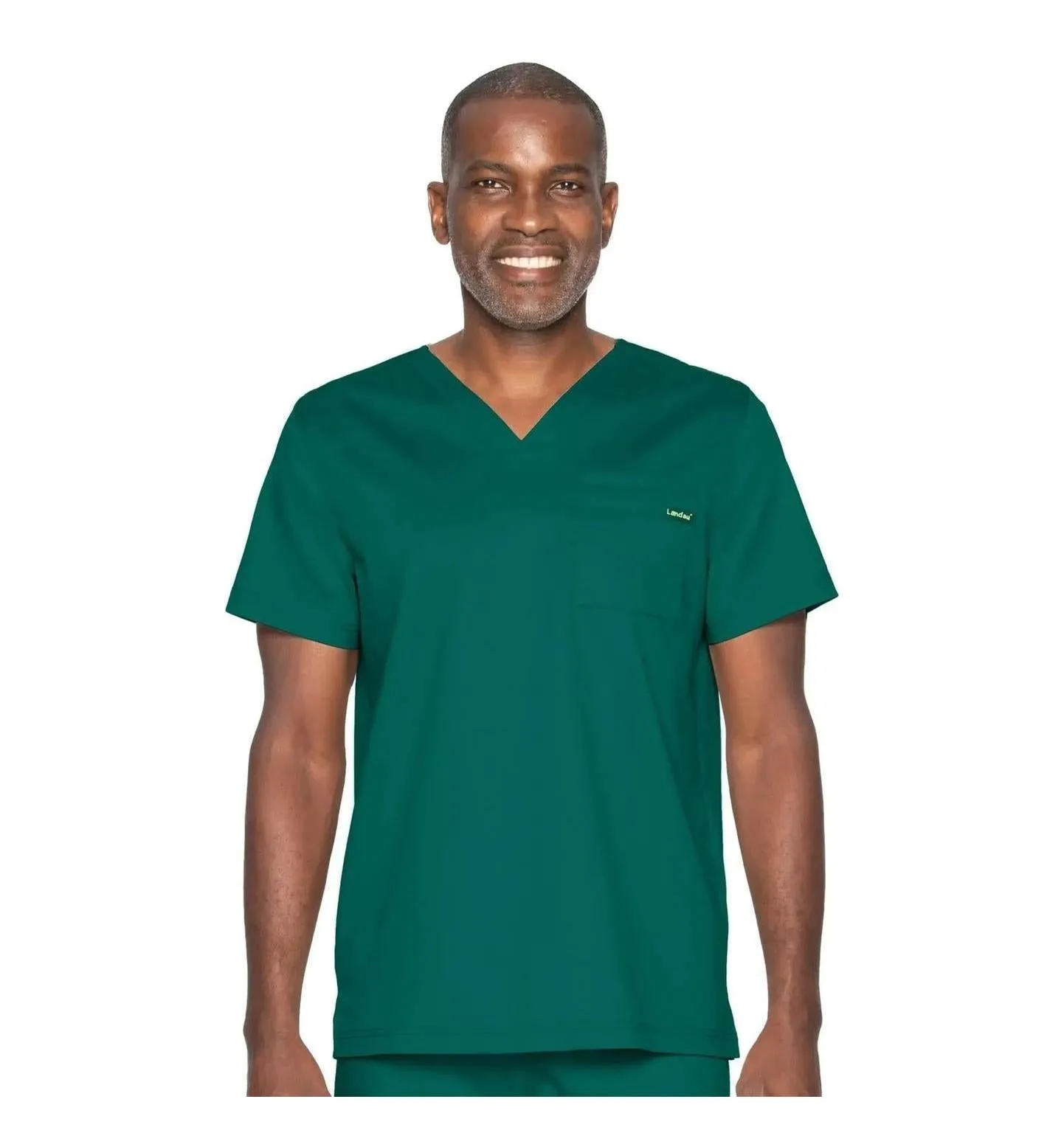 Landau ProFlex Men's 2-Pocket V-Neck Scrub Top