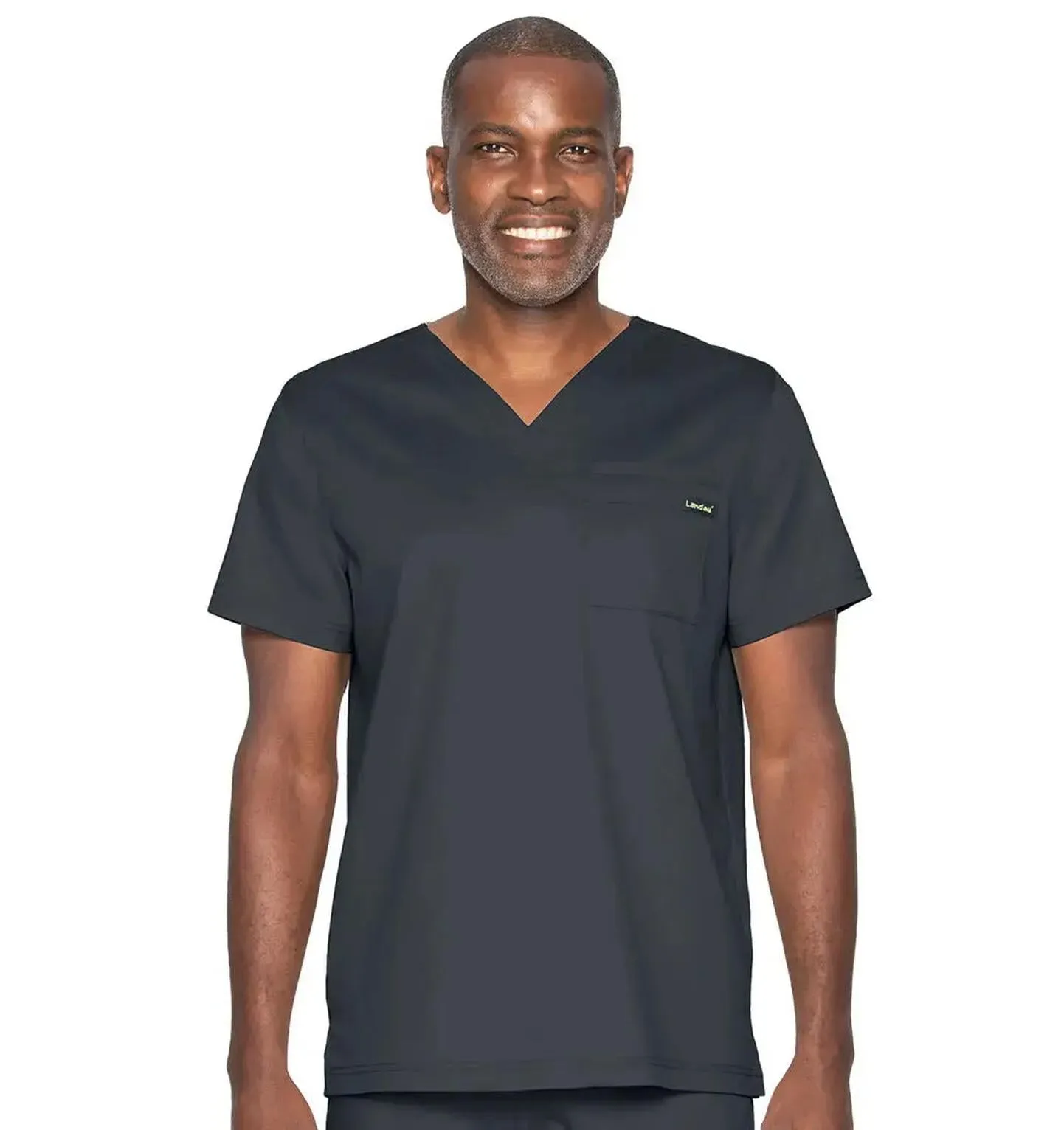 Landau ProFlex Men's 2-Pocket V-Neck Scrub Top