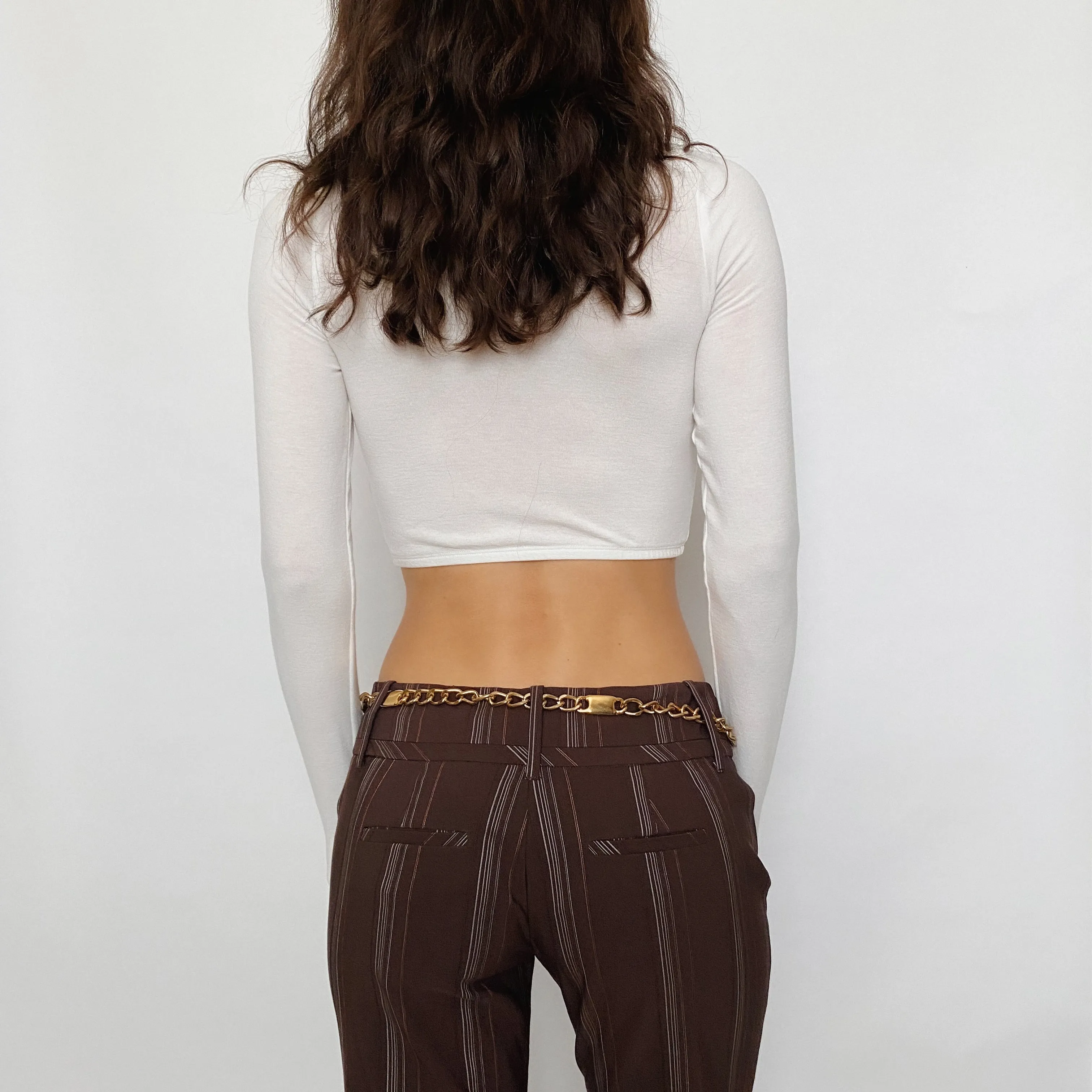 low rise trousers - size 1