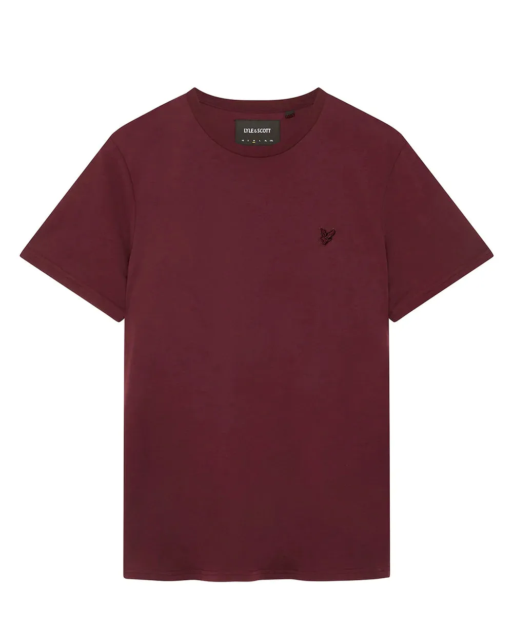 Lyle & Scott Tonal Eagle T-Shirt Burgundy