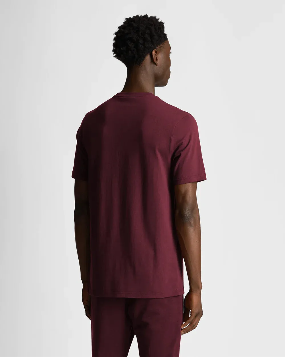 Lyle & Scott Tonal Eagle T-Shirt Burgundy