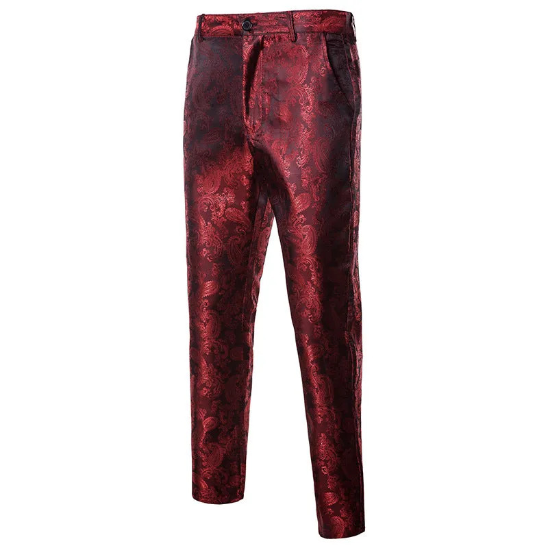 Men's Casual Patterned Tight Pants