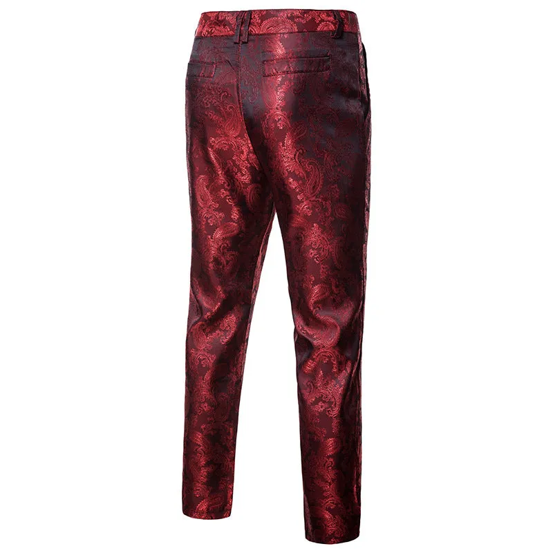Men's Casual Patterned Tight Pants