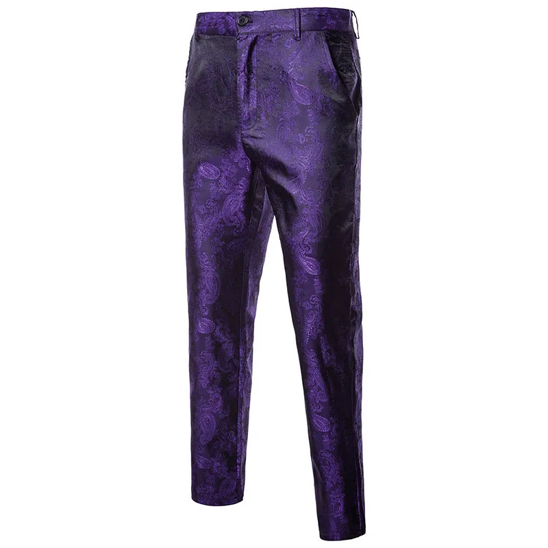 Men's Casual Patterned Tight Pants