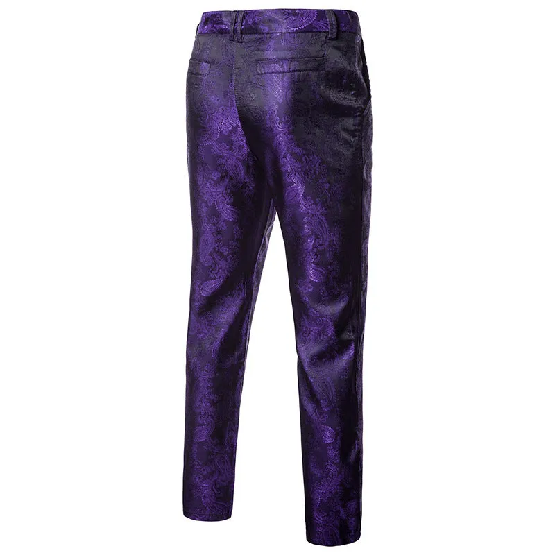 Men's Casual Patterned Tight Pants