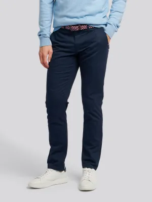Mens Classic Chinos in Dark Sapphire Navy / Haute Red DHM