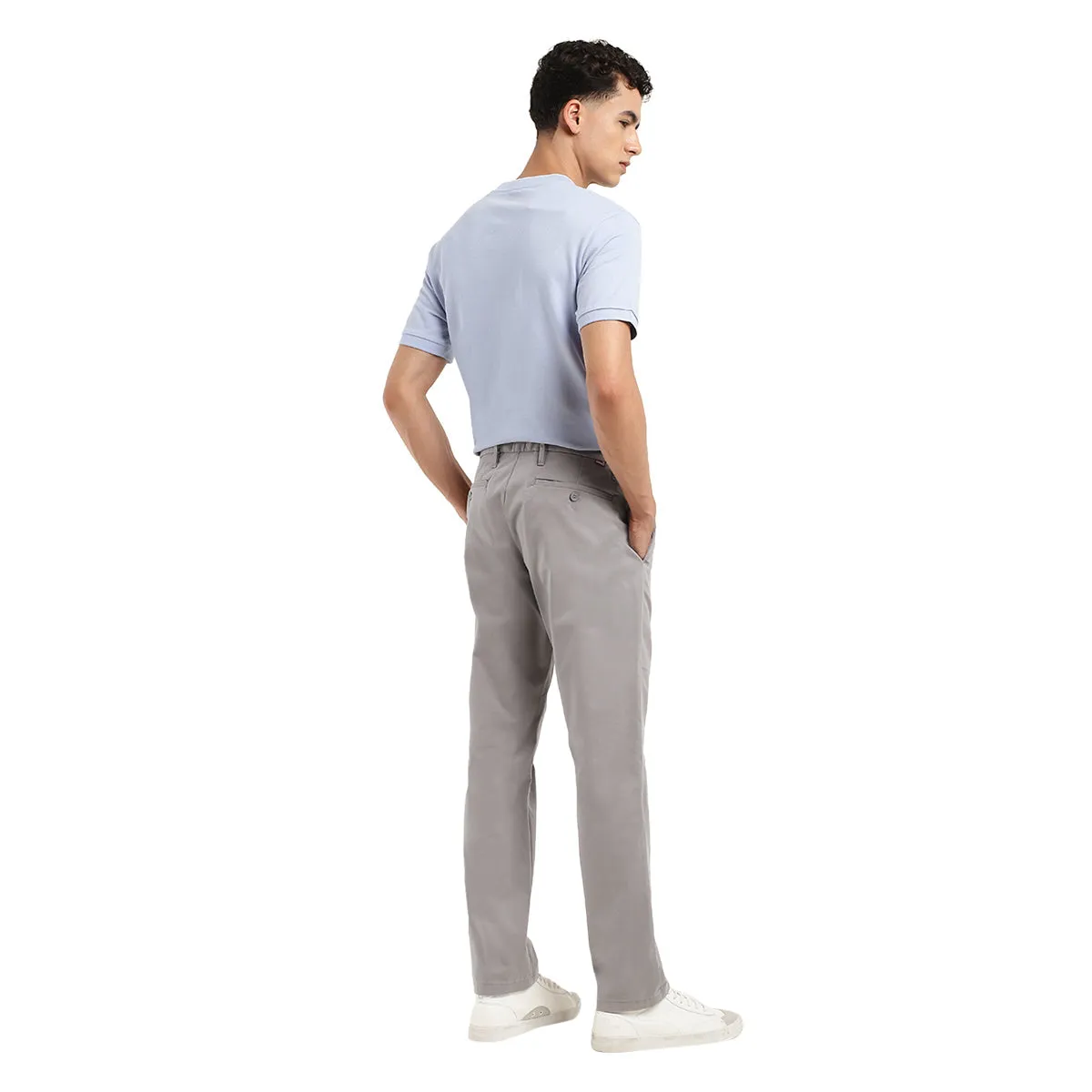 Men's Grey Tapered Chinos