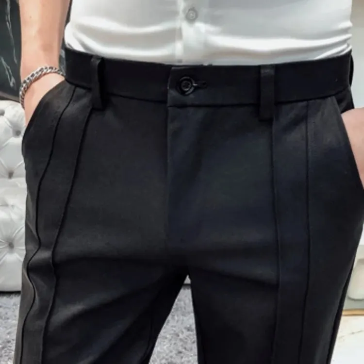 Men's Stretchy Slim Fit Straight Pants