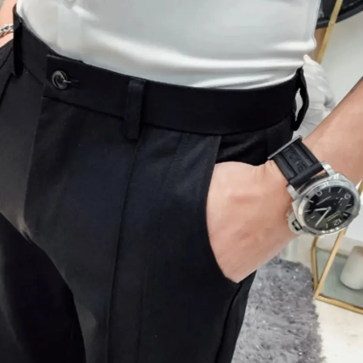 Men's Stretchy Slim Fit Straight Pants