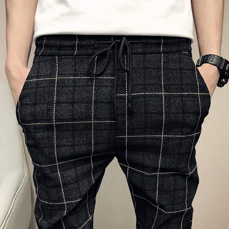 Men's Summer Casual Plaid Trousers