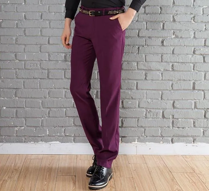 Mens Wool Slim Fit Dress Pants