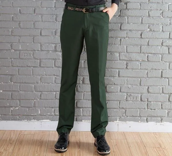 Mens Wool Slim Fit Dress Pants