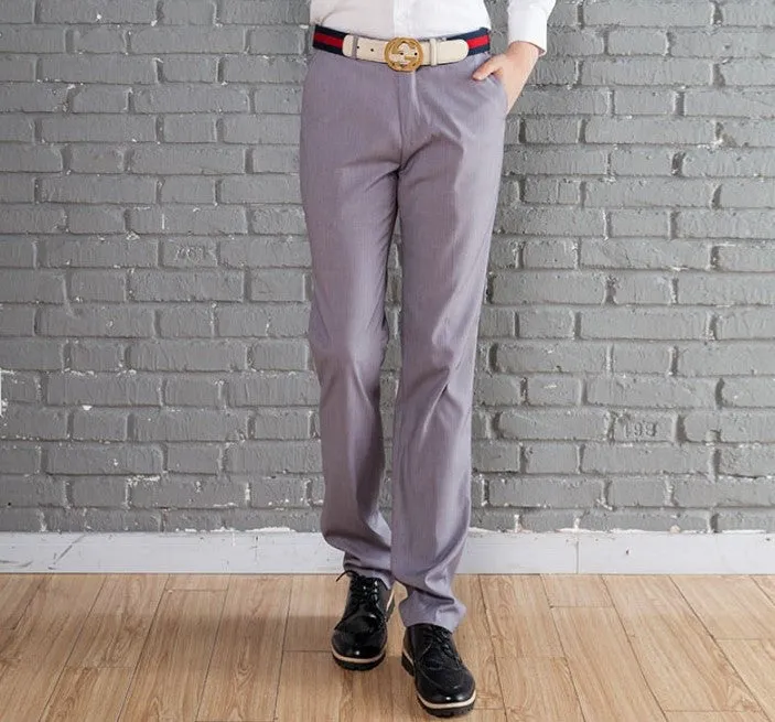 Mens Wool Slim Fit Dress Pants
