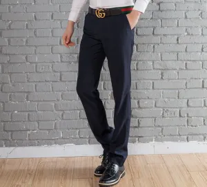 Mens Wool Slim Fit Dress Pants