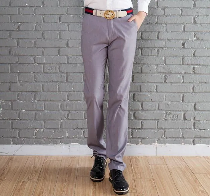 Mens Wool Slim Fit Dress Pants